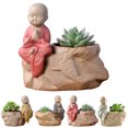 thumbnail image 2 of Succulent Pot Creative Cartoon Ceramic Flower Pot Gardening Pot for Home Office, 2 of 9