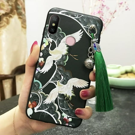 Lulumi-Phone Case For Xiaomi Redmi 6 Pro/A2 LITE, cell phone cover tassel Shockproof Soft case TPU Back Cover mobile phone case phone cover Durable phone case phone protector bell Anti-dust