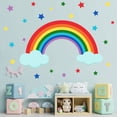 thumbnail image 5 of Pegatinas de Pared JAMW Arcoiris Nubes Estrellas para Guardería y Dormitorio, 5 of 5