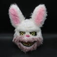 thumbnail image 1 of Máscara de terror de Halloween, oso conejo sangriento, Cosplay, cubierta de cabeza aterradora, disfraz de mascarada de carnaval, accesorios para la cabeza, 1 of 4