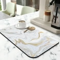 thumbnail image 2 of Washable Rubber Swirl Marble Dish Drying Mats For Kitchen Counter Home Large Coffee Bar Pad Accessories And Decor For Utensils Stemware 16''x18'', 2 of 6