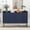 Navy, variant on Euroco 47.2'' Modern Sideboard Storage Buffet Cabinet, Wood Buffet Cabinet with 4 Doors, Adjustable Shelves and Metal Legs for Dining Room,Navy