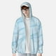 thumbnail image 2 of Fotbe Blue Marble Chaqueta con Protección Solar UPF 50+ para Hombre y Mujer, Camisa con Capucha y Bolsillos-XX-Large, 2 of 7