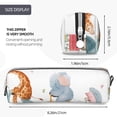 thumbnail image 3 of Naloa Animals in Transport Leather Pencil Case, Makeup Pouch, Zipper Pouch for Daily Essentials, Storage Organizer, Cosmetics and Stationary Bag, 3 of 7