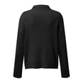 thumbnail image 4 of Ketyyh-chn99 Womens Sweaters 2023 Winter Zipper Sweater Loose Casual Warm Pullover Tops Black,2XL, 4 of 5