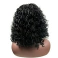thumbnail image 2 of SUCS Wig Women Rose Full Natural Brazilian net Wigs Looking Wave Black Bob hair wig, 2 of 5