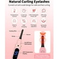 thumbnail image 7 of Wrongduck Electric Heated Eyelash Curler with LED Display USB Rechargeable 3 Heat Levels Lash Styling Tool Compact Travel Makeup Accessory, 7 of 7