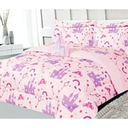 Kids bed in bag comforter and sheet set Full size 8pc paris eiffel super soft easy wash for boy girls kids bedroom dcor