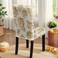 thumbnail image 6 of TSOVTHRID Rose Flower Print Chair Covers Set of 4 and Table Cloth, Stretch Chair Slipcovers Table Cloth Decor, Washable Removable Chair Protector Chair Covers for Dining Room, 6 of 7