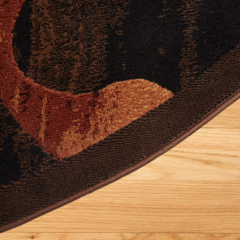 Home Dynamix Catalina Swirl Area Rug - Black/Brown 52 - Walmart.com