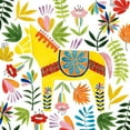 thumbnail image 3 of Popp, Grace 15x15 Black Modern Framed Museum Art Print Titled - Festive Otomi III, 3 of 5