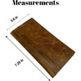 thumbnail image 4 of Genuine Leather Checkbook Cover For Men & Women Checkbook Holder Wallet RFID Blocking USA Series Tan, 4 of 6