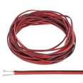 thumbnail image 1 of Cable eléctrico de 2 conductores de 20 AWG Uxcell 29.5FT rojo negro cobre estañado / flexible / silicona, 1 of 6