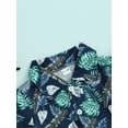 thumbnail image 6 of Suealasg 2Pcs Kids Baby Boys Summer Outfits Short Sleeve Tree/Leaves Print Shirt Tops and Shorts 1T 2T 3T 4T 5T Toddler Hawaii Beach Clothes Set, 6 of 9