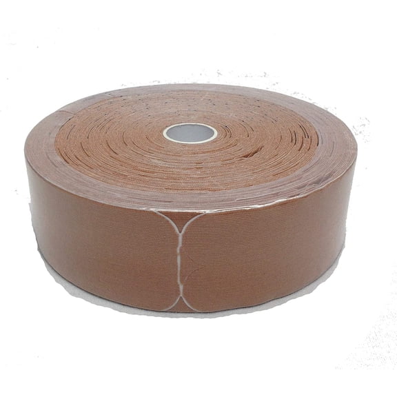 Therapist s Choice Kinesiology Tape, 2"x105' PRE-Cut Bulk Roll (Beige), PRE-Cut into Easy-to-Apply 10 inch Strips.