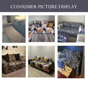 NEWEEN Sofa Cover High Stretch Elastic Fabric 1 2 3 Seater Sofa Slipcover Chair Loveseat Couch Cover Polyester Spandex Furniture Protector Cover with 1 Pillowcase (3 Seater, Checkerboard)