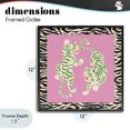 thumbnail image 4 of Stupell Industries Bohemian Purple & Green Twin Tigers Black Framed Giclee Art, 12 x 12, by Karolina Sato, 4 of 8