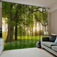 thumbnail image 4 of Impression Numérique Rideaux 3D Rideaux de Fenêtre Rideau Occultant pour Chambre Salon Grand Arbre, 4 of 8