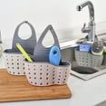 thumbnail image 2 of KYAIGUO 3PCS Kitchen Sink Rack, Sponge Rack, Rubber Soap Rack, Hanging Easy to Clean, Faucet Rack with Drain Hole Square, 2 of 5