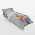 thumbnail image 3 of Ambesonne Cat Bedding Set 4 Pcs, Cartoon Animal Birds, Queen, Multicolor, 3 of 3