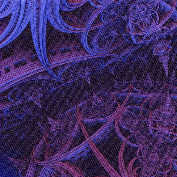 Ahgly Company Machine Washable Indoor Square Transitional Purple Amethyst Purple Area Rugs, 4' Square