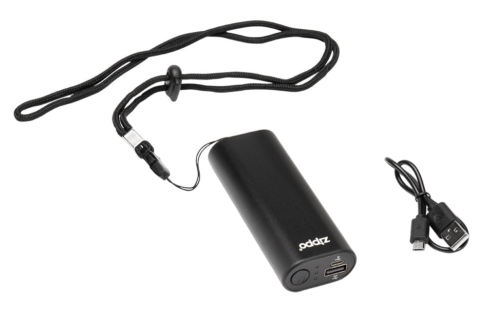 Zippo Black HeatBank 6 Rechargeable Hand Warmer