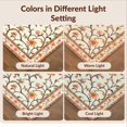 thumbnail image 7 of Design&I 3'x5' Washable Accent Rug Pet Friendly & Non-Slip Built-In Grip Retro Mid Bird Eclectic Boho Century Vines Orange Funky Burnt for Bedroom, Walk-in Closet, 7 of 7