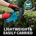 thumbnail image 3 of FOUKUS Cordless Hedge Trimmer Battery Powered: 1000W Electric Bush Trimmer with 21 Inch Dual-Action Blades - Lightweight Garden Shrub Cutter for Bushes, Trees, Lawns, Women & Seniors, 3 of 7
