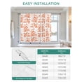 thumbnail image 6 of Burnt Orange Fruit Tie Up Curtains for Windows 45 Inch Length Balloon Curtains Kitchen Adjustable Balloon Window Shade Vintage Plant Nature Botanical Flower Tie Up Bathroom Curtain Window 42"x45", 6 of 6