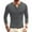 Gray, variant on Yaoyar Mens Fashion Henley Shirts Long Sleeve Button Cotton T-Shirt Large Size Men's And Stretch T-shirts Long-sleeved Tops,Blue,M