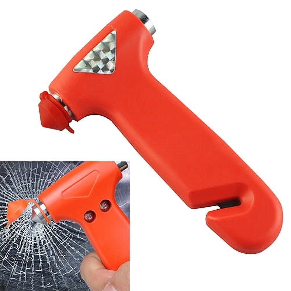 Premium LV835 Car Window Glass Breaker Hammer Tacker Belt Cutter With Clip  Holder Stand For Safe And Easy Bus Life Escape From Sellerbest, $2.57