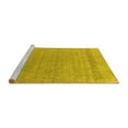 thumbnail image 2 of Ahgly Company Machine Washable Indoor Square Abstract Yellow Contemporary Area Rugs, 8' Square, 2 of 4