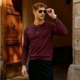 thumbnail image 6 of FEDTOSING Mens Waffle Henley Shirts Long Sleeve Fall Comfy T-Shirts Button Down V Neck Casual Pullover, 6 of 7