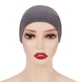 thumbnail image 1 of Gorra cilíndrica monocromática modal, gorra de base, gorra de cuello de mujer de algodón mercerizado de alta elasticidad, 1 of 6