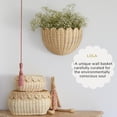 thumbnail image 2 of Cesta de pared BEBE BASK de mimbre festoneado tejida a mano, 40 x 25 x 18 cm, 2 of 9