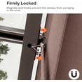 thumbnail image 3 of LAUSAINT HOME 10' x 13' Outdoor Retractable Pergola, Heavy-Duty Pergola with Sun Shade Canopy for Garden, Backyard, Deck, Porch, Brown, 3 of 8