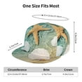 thumbnail image 6 of Balery Baseball Cap Flat Bill Hats for Men Adjustable Size for Running Workouts and Outdoor Activities All Seasons Dad Hat(Starfish And Seashell ), 6 of 9