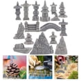 thumbnail image 2 of Juego de Pagoda en miniatura decorativa, Mini rocalla, mesa de arena, adorno de bonsái en miniatura, 1 Juego, 2 of 6