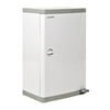 Janibell M400DS ABS 13-Gallon Commercial Diaper Disposal System with Extra Odor Control, Foot Pedal, Rectangular, Width x Depth x Height, White / Gray