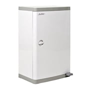Janibell M400DS ABS 13-Gallon Commercial Diaper Disposal System with Extra Odor Control, Foot Pedal, Rectangular, Width x Depth x Height, White / Gray