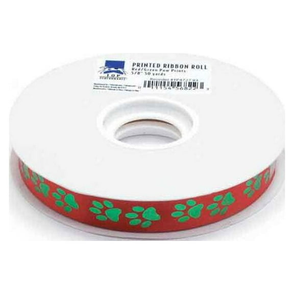 Top Performance TP Printed Ribbon Roll 50yds Red/Grn