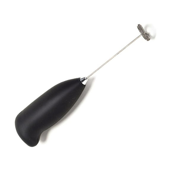 UKCOCO Handheld Mixer for Coffee Electric Milk Frother Stainless Steel Black 1Pack