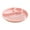 Pink#0, variant on Circular Divided Food Tray 3-Compartment Serving Platter for Snacks Fruit and Meals Large Capacity Dish for Home Dining Parties and Entertaining 26 cm Round Plate