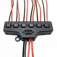 thumbnail image 3 of 4X 6Ports Quick Connect Out Line Splitter Quick Splitter Out Line Splitter Lighting LED Strip Model Lghts Railway Layout,4 x Line Splitter,Black, 3 of 5