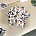 thumbnail image 5 of CAICJ98 Halloween Shirts Toddler Boy Girl Pumpkin Ghost Short Sleeve Cotton Tshirt Clothes Halloween T Shirts Kids (Black,4-5 Years), 5 of 6