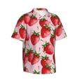 thumbnail image 2 of Hawaiian Shirt For Men, Strawberry Funny Mens Button Down Short Sleeve Shirt, Summer Beach Shirts For Men, 2 of 2