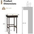 thumbnail image 2 of YYEAN Outdoor Bar Stools Set-of-2 - Wicker Rattan Backless Bar Chairs w/Seat Cushion, Footrest & Metal Frame, 400 LBS Weight Capacity, 28.5’’ Counter Height Barstools for Kitchen Island Patio (1), 2 of 7