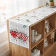 thumbnail image 6 of Table Runners 90 Inches Long Dress Scarves, Valentine's Day Farmhouse Coffee/Dining/Kitchen Table Runner for Living Room, Red Love Heart Eucalyptus Grey Check 13x90 Inch, 6 of 9