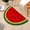 Watermelon, variant on Janrevotw Fruit Cherry Bathroom Rug - Cute Farmhouse Bathroom Rug, Fluffy Rug, Anti-Slip, Water-Resistant, Absorbent Shower Mat, Floor Door Mat, Kitchen Mat, Christmas Home Decor (40x60cm)