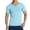 Light Blue, variant on CFLVAEK Ice Silk Mens Tee Shirts Slim Fitted Short Sleeve Workout Tshirts Comfy Stretch Crew Neck T Shirts Big and Tall Solid Color Gym Fitness Tops Red XXL